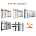 Flat Top Tubular Picket Steel Metal Fence Panels